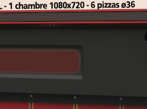 Four à Pizza Digital 1 chambre 6 pizzas