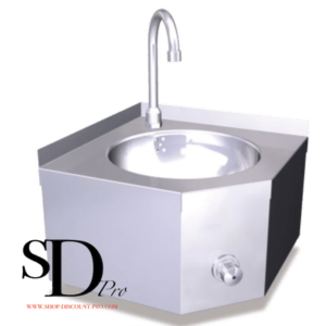 Lave mains d'angle mural en INOX