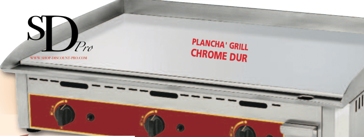 Plancha plaque à snacker CHROME DUR GAZ – Image 1