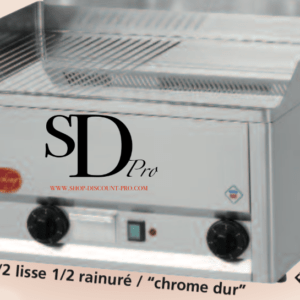 Plaque à snacker Double 4Kw C-Rainuré