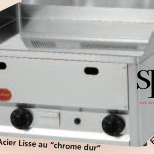 Plaque à snacker Grill en acier rainuré
