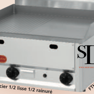 Plaque à snacker Grill en chrome dur rainuré