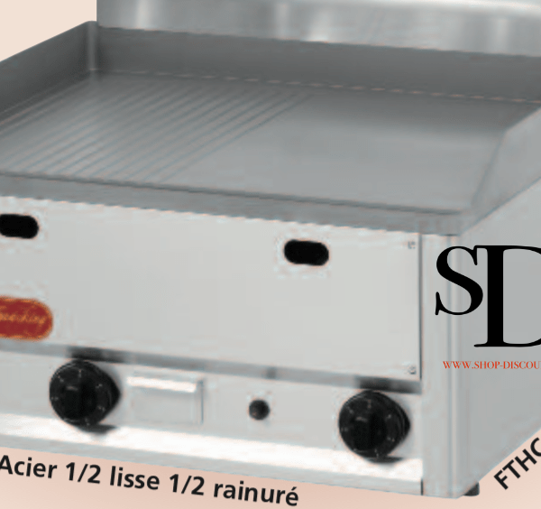 Plaque à snacker Grill en chrome dur rainuré