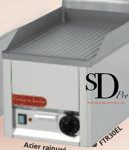 Plaque à snacker Simple 3Kw A-Rainuré