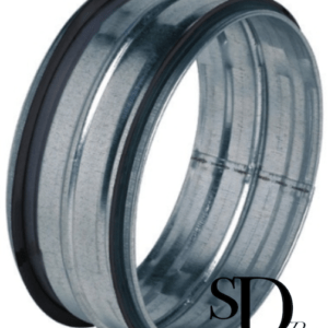 Raccord mâle galvanisé à joints