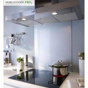 crédence de hotte blanc