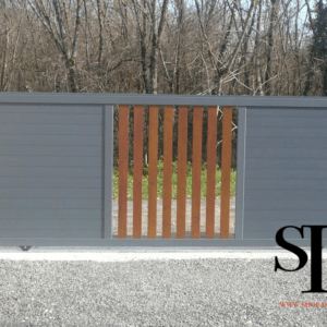 Portail Moderna coulissant ajouré