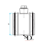 registre galvanisé à joints – Image 2