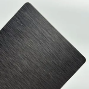Tôle Aluminium Brossé Anodisé Noir