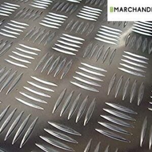 Tôle aluminium strié anti-dérapant