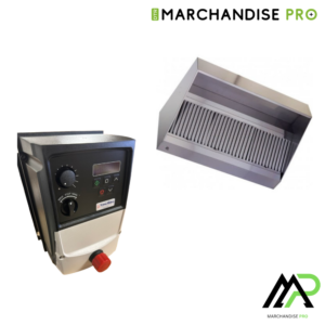 Pack Hotte Inox Professionnelle Longueur 1000 + Variateur de Vitesse 6A