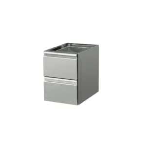 Tiroir Haut et Bas en Inox - 2 Niveaux