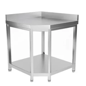 Table de Coin Adossée en Inox - Cuisine Pro